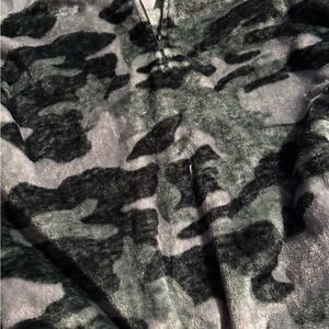 Secret Treasures Camouflage Pajama Top with bottoms